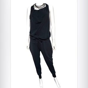 JO & JAX RACERBACK DARK NAVY BLUE JUMPSUIT CUFF LEG JUMPER SIZE 0-2
